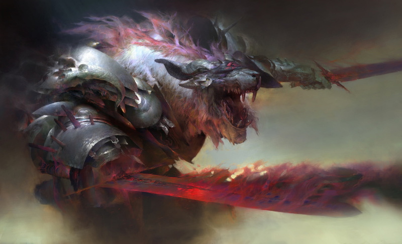 aggression, fear, marine, the past, one animal, digital, water, 1080P, no people, blood, animal wildlife, sea, monster, Guild Wars 2, architecture, history