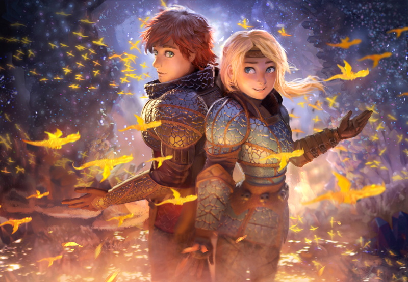 How to Train Your Dragon: The Hidden World, Astrid (How to Train Your Dragon), 4K, Hiccup (How to Train Your Dragon), How to Train Your Dragon