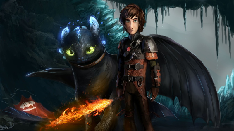 How to Train Your Dragon: The Hidden World, How to Train Your Dragon, Hiccup (How to Train Your Dragon), 2K, Toothless (How to Train Your Dragon)