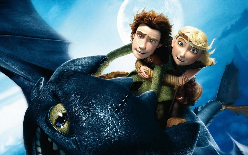 How To Train Your Dragon, Toothless (How to Train Your Dragon), 1080P, Movie, Astrid (How to Train Your Dragon), Hiccup (How to Train Your Dragon)