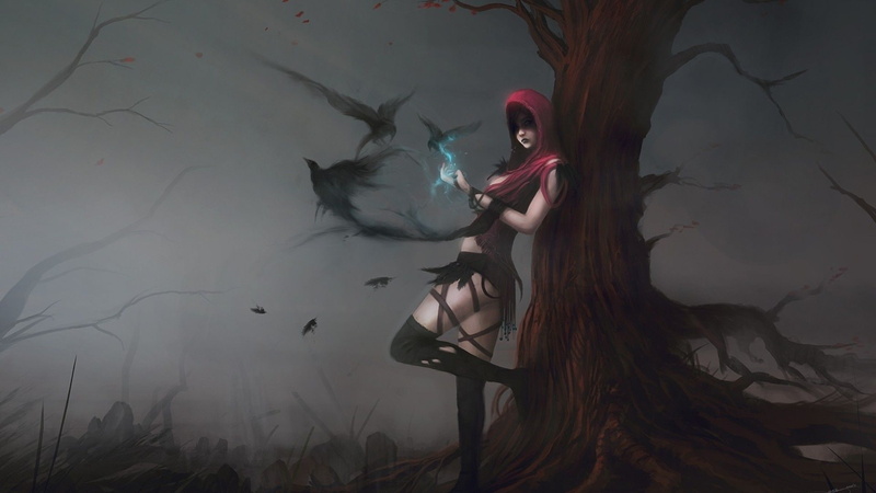 1080P, crows, dragon, hd, morrigan, age, dragon age, artwork