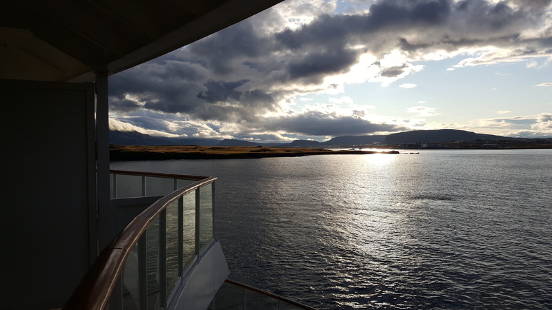 clouds, water, beauty in nature, tranquility, landscape, non-urban scene, ship travel, mountain, sunset, idyllic, outdoors, kirkwall, sky, no people, day