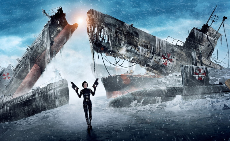 day, sky, motion, 2012, underworld, resident evil, digital, Evil, building exterior, milla jovovich, outdoors, adult, cloud - sky, human arm, water, milla