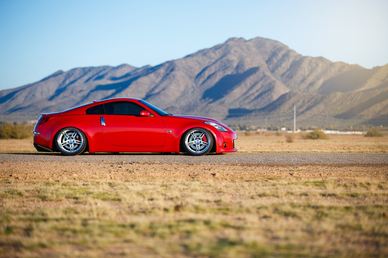 z, car, coupe, nissan 350z, Tuning, Red, Nissan, 2K