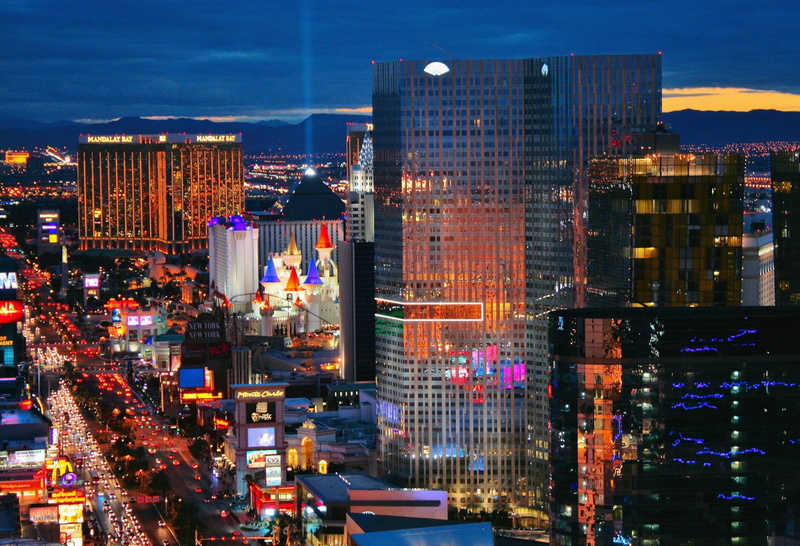 lights, vegas, night, 1080P, city, photography, buildings, las vegas, las, cityscape
