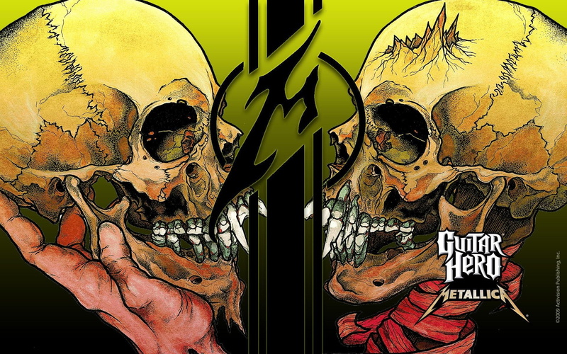 hard rock, heavy metal, thrash metal, skull, hevy-metal, Rock, Guitar Hero, music, speed metal, 1080P, Metallica