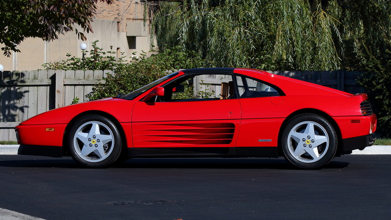 Ferrari 348 TS, Ferrari, 1080P, Old Car, Convertible, Red Car, Sport Car, Car
