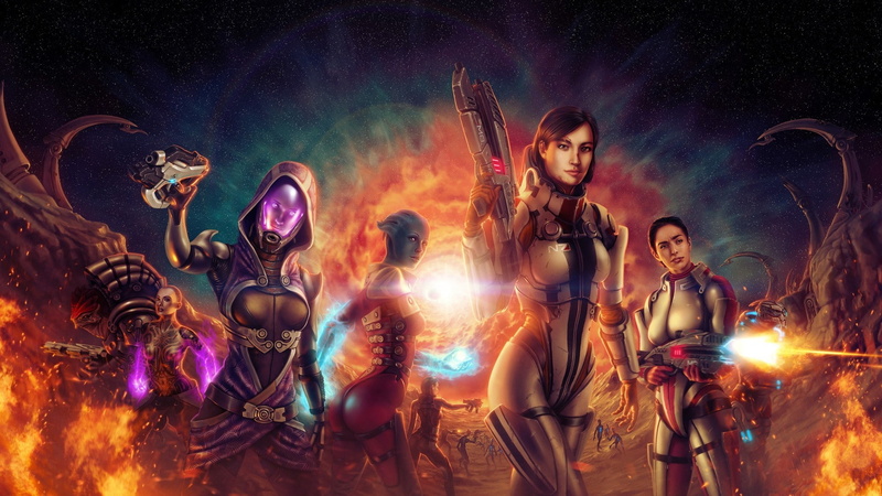 Video Games, Mass Effect, ts, female, fiction, lawson, warriors, mass, games, effect, miranda, artwork, hd, 1080P, fantasy, art, liara, video, science