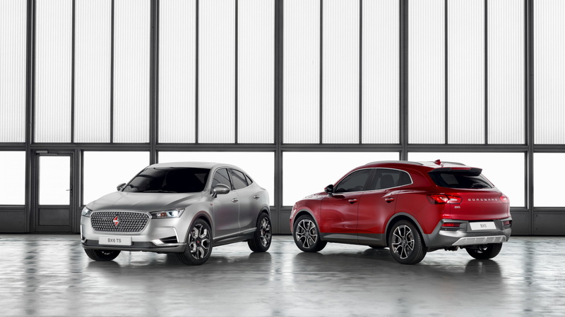 Borgward BX6 TS, beside, hatchback, crossover, 4K, door, red, silver, Geneva Auto Show 2016, sedan