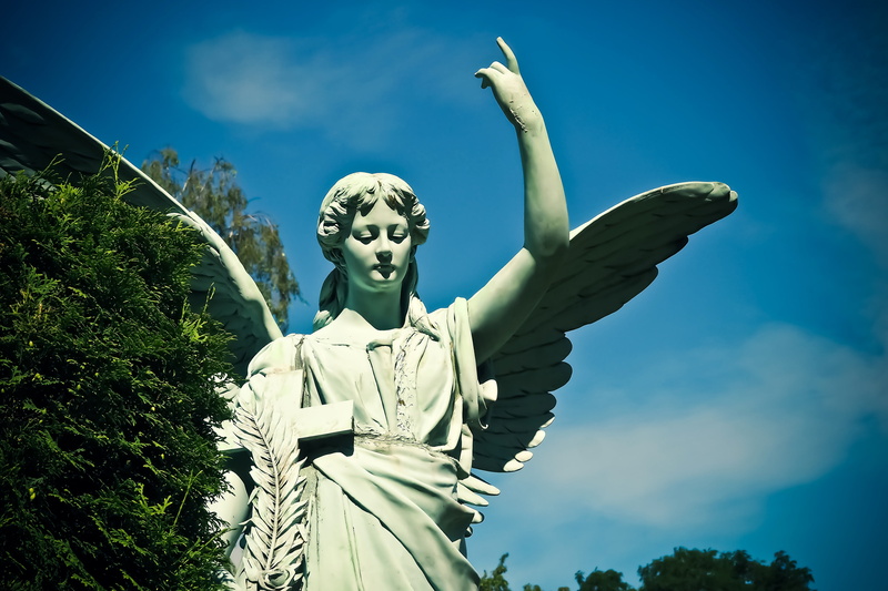 figure, creativity, cloud - sky, grave, cemetery, art and craft, architecture, transience, female likeness, angel figure, sky, representation, rest, female