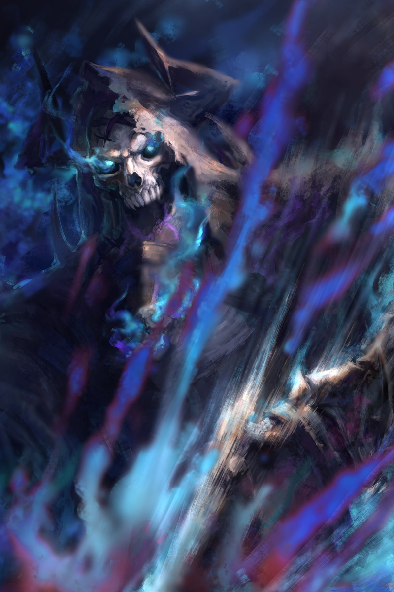 blue eyes, skull, 720P, dark fantasy, glowing eyes, fantasy art