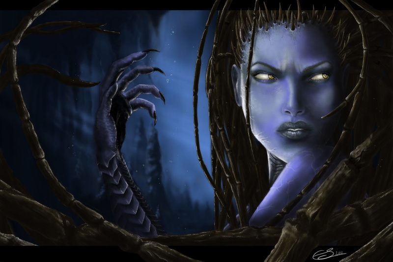 kerrigan, games, sarah, blades, video, starcraft, 2K, StarCraft II, art, ii, Sarah Kerrigan Queen Of Blades, queen, hd