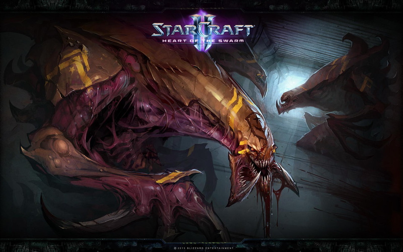 heart, art, heart of the swarm, starcraft 2, starcraft, swarm, 1080P