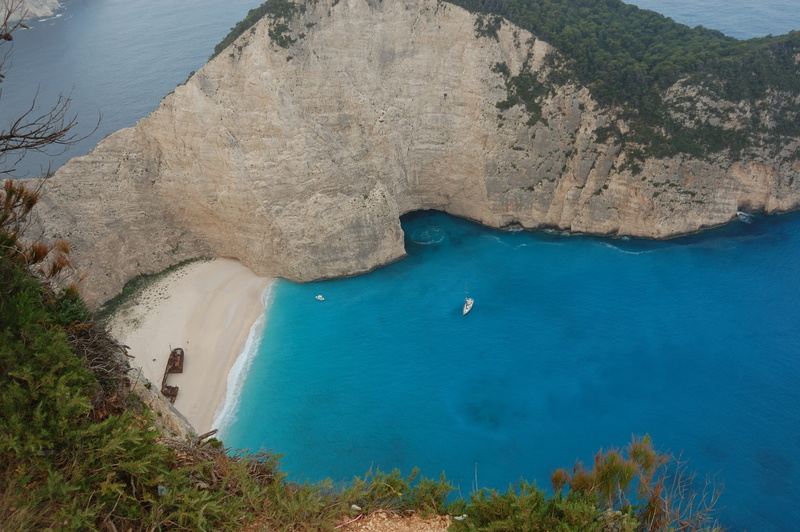 plant, day, rock, tranquility, scenics - nature, high angle view, 2018, mountain, nature, outdoors, nautical vessel, beauty in nature, zakynthos, tranquil scene