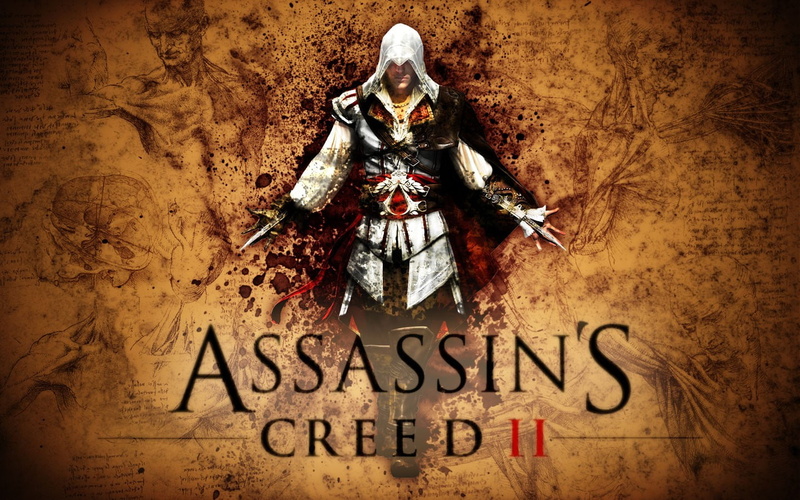 720P, indoors, human representation, western script, Ezio Auditore da Firenze, celebration, communication, belief, spirituality, Assassins Creed II, representation