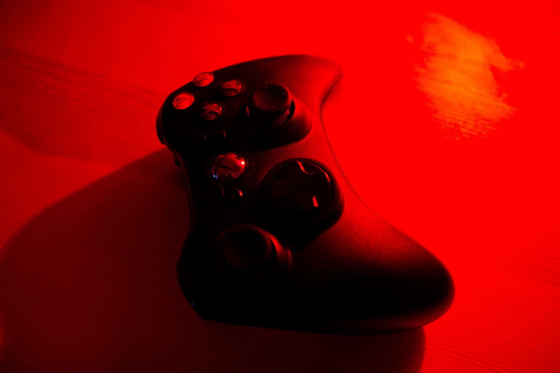 red, night, pad, gaming, xbox, 4K, games, controller, light