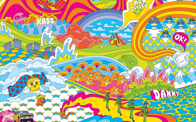 1080P, art, backgrounds, hanging, psychedelic, ceiling, art and craft, px, akira, creativity, low angle view, large group of objects, animal representation