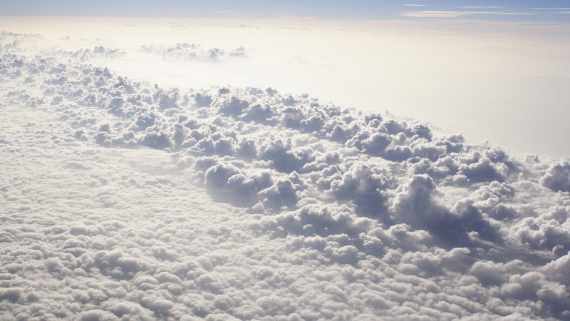 aerial view, sunlight, atmosphere, fluffy, softness, snow, nature, 1080P, cloud - sky, outdoors, tranquility, environment, dreamlike, white color, no people