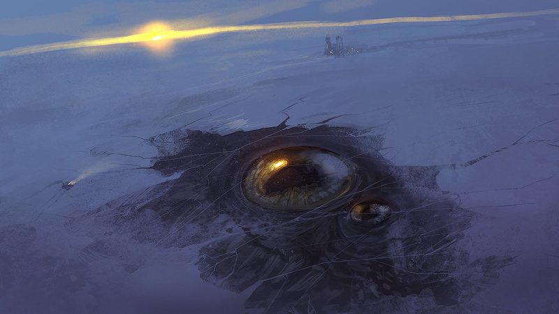 day, giant, iris - eye, close-up, animal body part, 1080P, portrait, water, sea, cloud - sky, digital composite, one animal, body part, nature, ice, no people