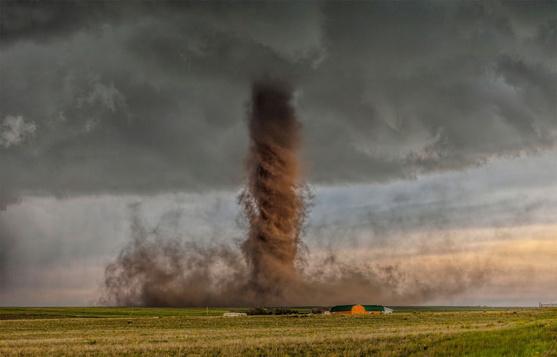 brown, nature, field, tornado, grassland, wild, 480P