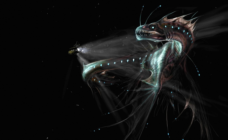 dragon, one animal, invertebrate, close-up, digital, deep, indoors, transparent, vertebrate, 2K, no people, deep sea, animal wildlife, sea life, water