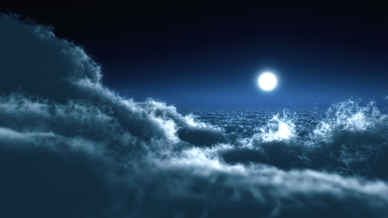 1080P, moonlight, cloudscape, dark, Moon, environment, backgrounds, space, black, scenics - nature, wet, no people, meteorology, cloud - sky, clouds, blue