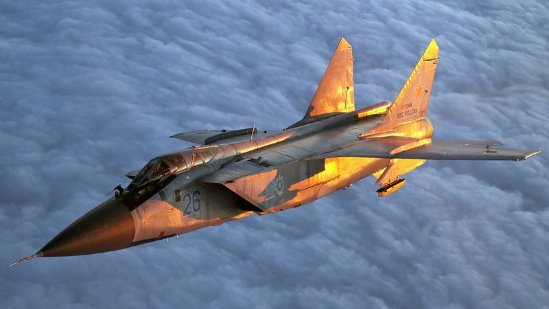 double supersonic all-weather, Foxhound, Videoconferencing Russia, Serial, long-range, equipped with a refueling system in the air, MiG-31ДЗ, 1080P, fighter