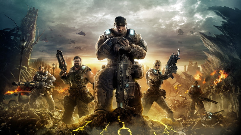 hd, war, 1080P, dom, Marcus, video, art, gears, Cog, games
