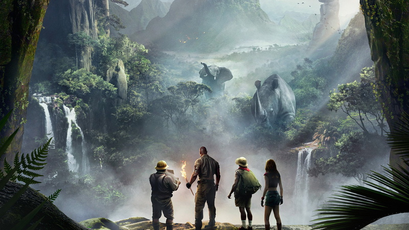 Jumanji: Welcome to the Jungle, 4K, Kevin Hart, Karen Gillan, movie, Jack Black, poster, jumanji, 4k, Dwayne Johnson