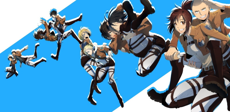  Connie Springer, Anime, Sasha Blouse, 1080P, Attack On Titan, Eren Yeager, Mikasa Ackerman, Armin Arlert, Annie Leonhart, digital, Hange Zoë