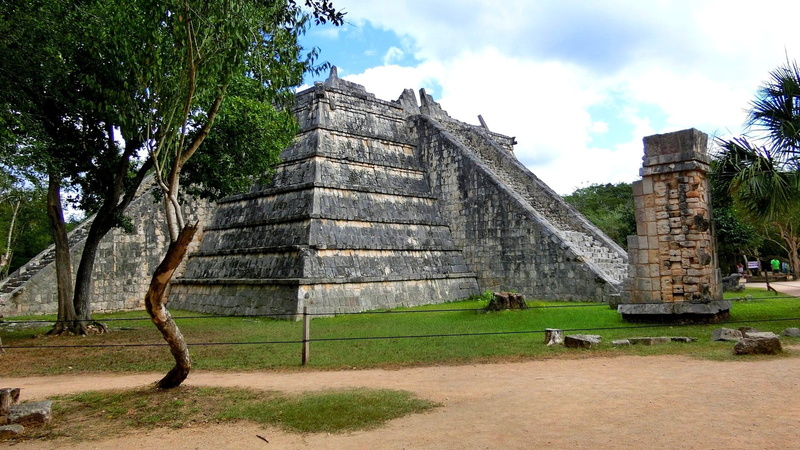 yucatan, plant, outdoors, chichen itza, day, architecture, archaeology, belief, old ruin, building exterior, ancient civilization, mexico, no people, 1080P