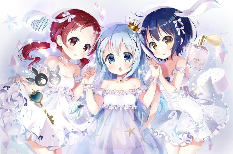 Is the Order a Rabbit?, 1080P, Megumi Natsu, Chino Kafū, Anime, Maya Jouga