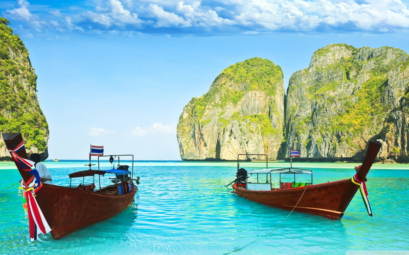 thailand, beautiful, maya, 2K, bay, widescreen, beach