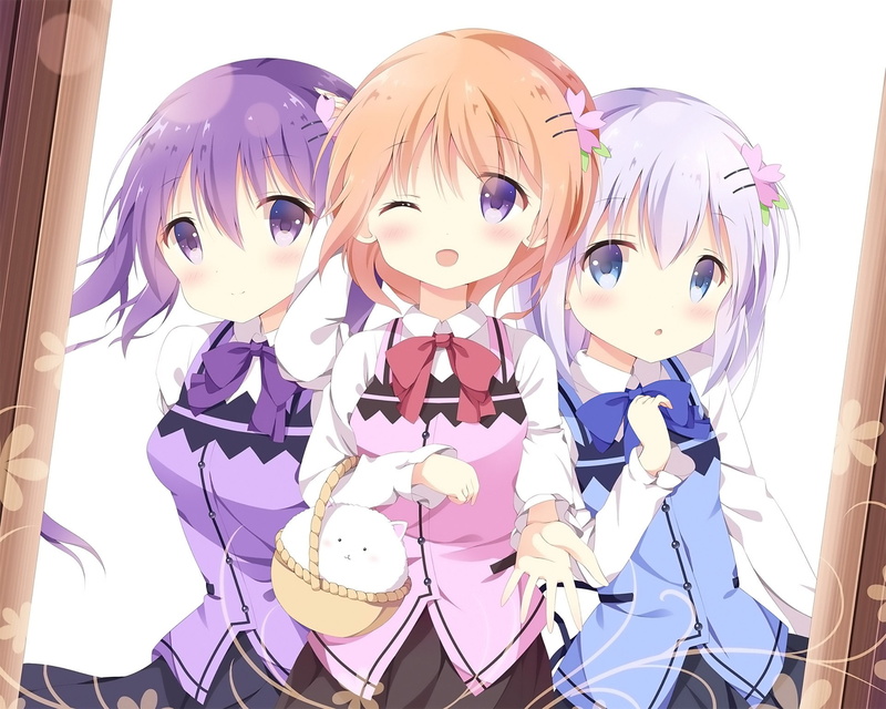 Chino Kafū, Anime, 1080P, Is the Order a Rabbit?, Rize Tedeza, Tippy (Is The Order A Rabbit?), Kokoa Hoto