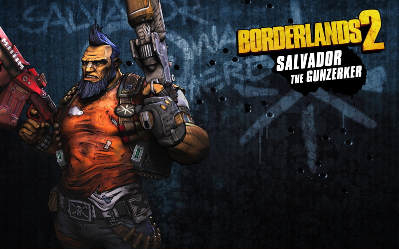 FPS, 2K, Borderlands 2, borderlands, salvador, Video Game, gunzerker