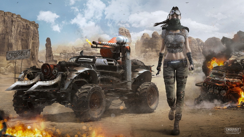 Vehicle, Girl, Woman, Post Apocalyptic, Car, Crossout, 1080P, Video Game