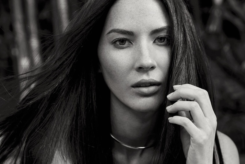 Actresses, Monochrome, Actress, Olivia Munn, 720P