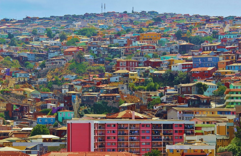 2K, village, travel, residential district, hill, photography, south america, high angle view, townscape, crowd, colorful, skyline, outdoors, apartment