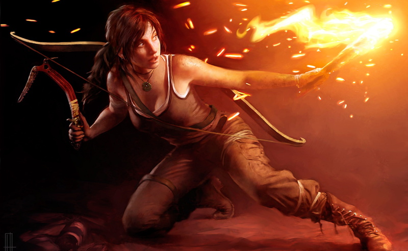 adult, Croft, stage - performance space, raider, event, musician, Tomb Raider, nightlife, night, playing, Lara, performance, electric guitar, music, skill