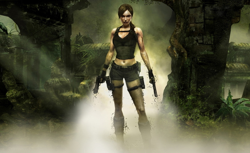 adult, one person, casual clothing, built structure, Tomb Raider, Games, water, young men, lifestyles, portrait, holding, real people, woman