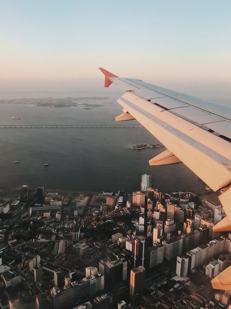 blue, looking Through Window, air Vehicle, aerial, tourism, transport, rooftop, above, technology, view, brazil, buildings, sea, flying, people Traveling
