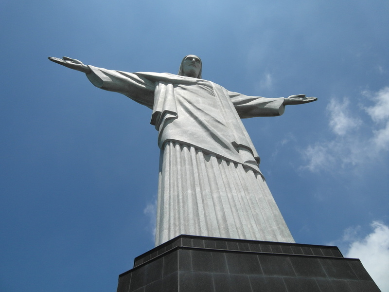 fine art statue, Christo, history, Rio De Janeiro, no people, statue, architecture, day, cloud - sky, landmark, sculpture, travel destinations, brasil