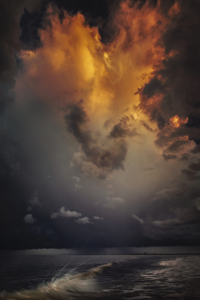 outdoors, sunlight, dark, sky, light - Natural Phenomenon, no People, burning, wave, long exposure, burn, reflection, day, dramatic Sky, seascape, sunrise - Dawn