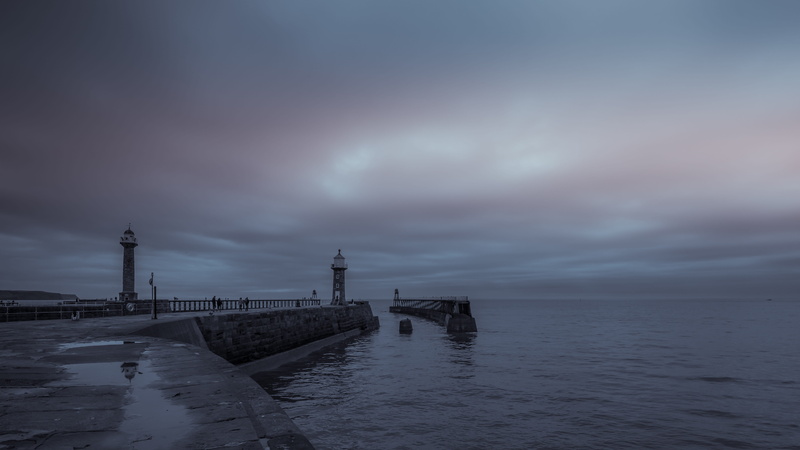 Seascape, dock, yorkshire, sunset, scenery, harbour, outdoors, gray, concrete, scenics - nature, non-urban scene, photography, goth, britain, tranquility