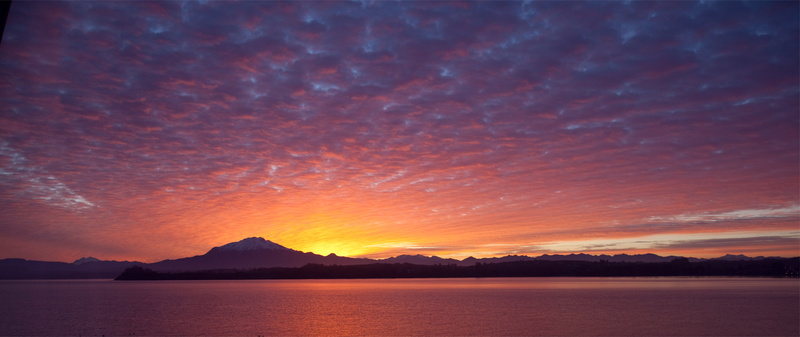 Chile, Sunset, Puerto Varas, 2K