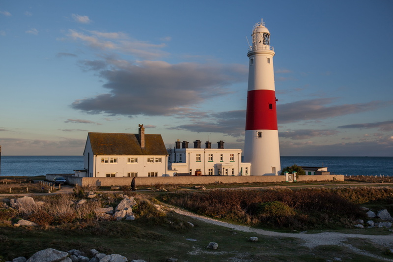 horizon over water, clouds, summer, famous Place, water, tower, Dorset, no People, portland, coast, Lighthouse, travel Locations, direction, outdoors, atlantic Ocean
