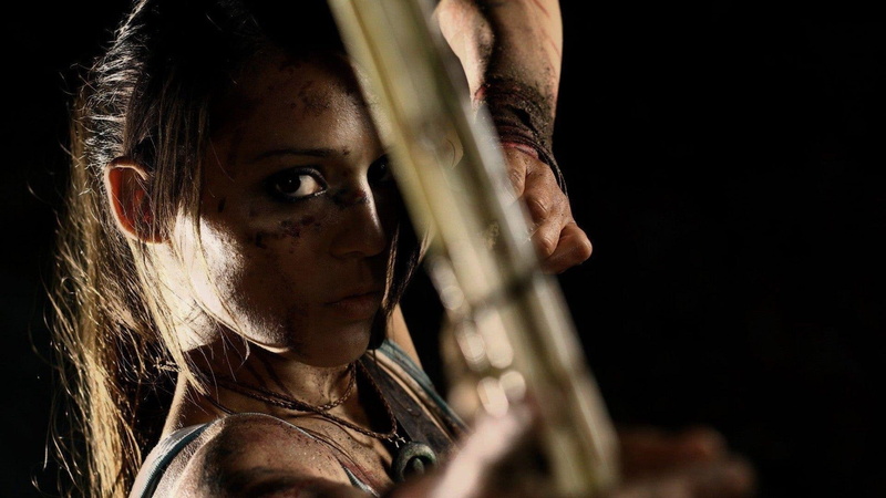 cosplay, tank, tomb raider, s, black, 1080P, 1920x1080, girls, top, women, croft, lara, lara croft, woman