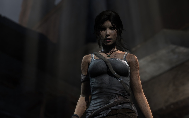 leisure activity, front view, casual clothing, looking away, looking, indoors, Lara Croft, tomb raider 2013, architecture, Tomb Raider, lifestyles, built structure
