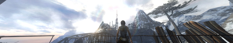 Tomb Raider, Eyefinity, glass - material, sunlight, travel, cloud - sky, no people, building exterior, water, city, outdoors, architecture, low angle view