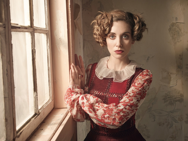 hairstyle, model, window, Alison Brie, Robert Ascroft, 1080P, dress, is, photographer, actress, VVV